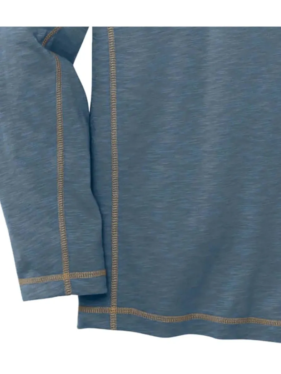 Мужская рубашка-поло с длинным рукавом из слабовой ткани Maverick Slub Henley Legendary Whitetails — изображение 8 из 8