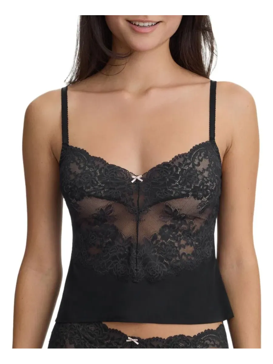 Женская кружевная ками-майка Captivate Lace Cami Skarlett Blue — черный