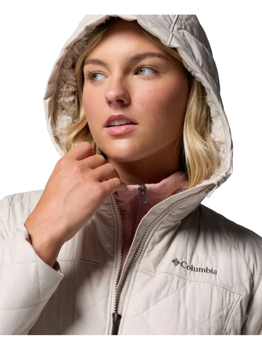 Женская куртка Columbia Copper Crest II Quilted Hooded Jacket — изображение 4 из 7, серый