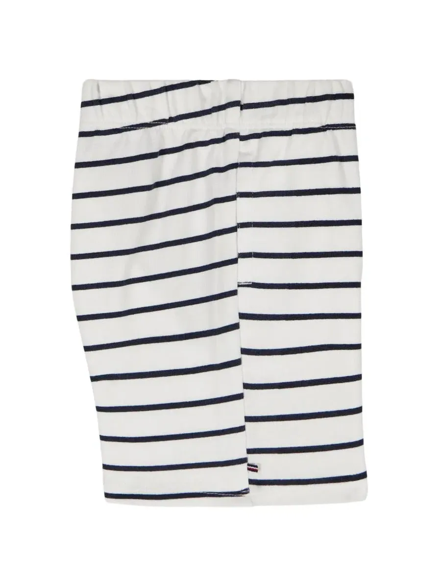 Комплект из футболки и шорт из футера с полосами Tommy Hilfiger — изображение 6 из 9, белый
