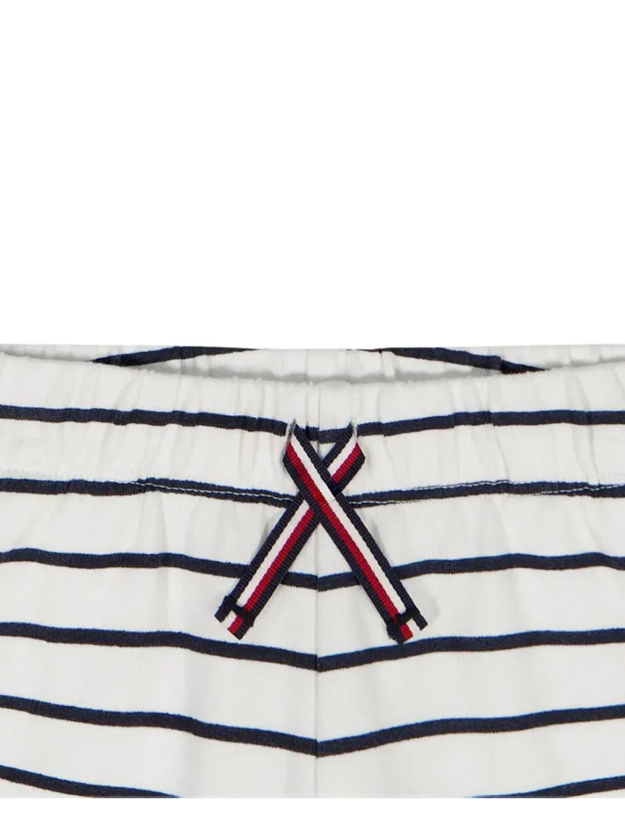Комплект из футболки и шорт из футера с полосами Tommy Hilfiger — изображение 8 из 9, белый