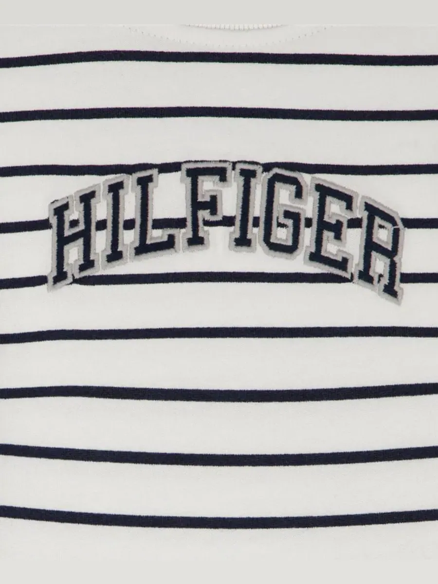 Комплект из футболки и шорт из футера с полосами Tommy Hilfiger — изображение 9 из 9, белый