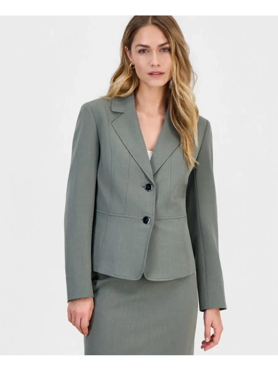 Блейзер с лацканами и двумя пуговицами, модель Notched-Collar Two-Button Kasper