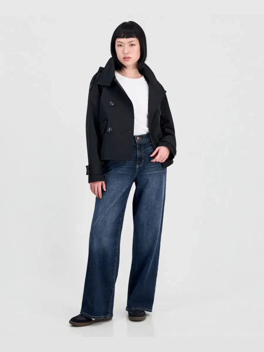 Короткий тренч с капюшоном Steve Madden