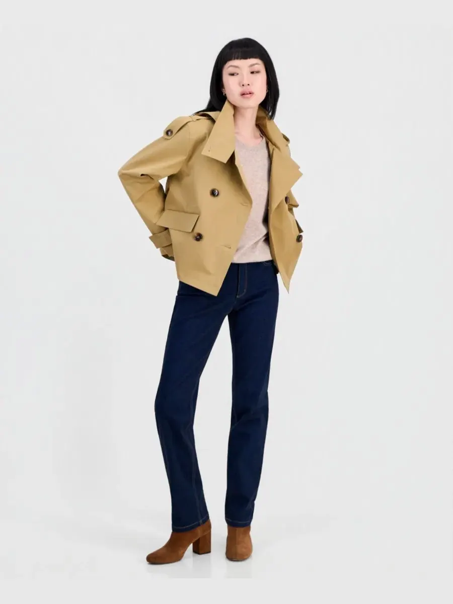 Женский укороченный тренч с капюшоном Steve Madden
