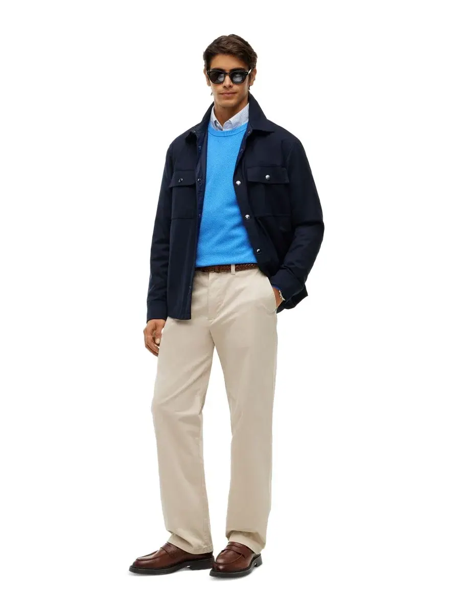 Свитшот Essential Texture из хлопка Tommy Hilfiger — изображение 2 из 4, синий