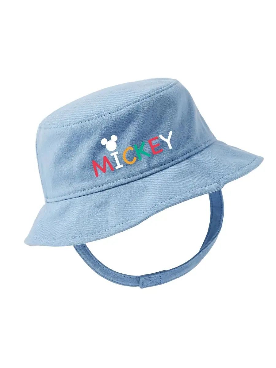 Комплект боди и панамки с принтом Mickey Mouse Disney — изображение 5 из 6, синий