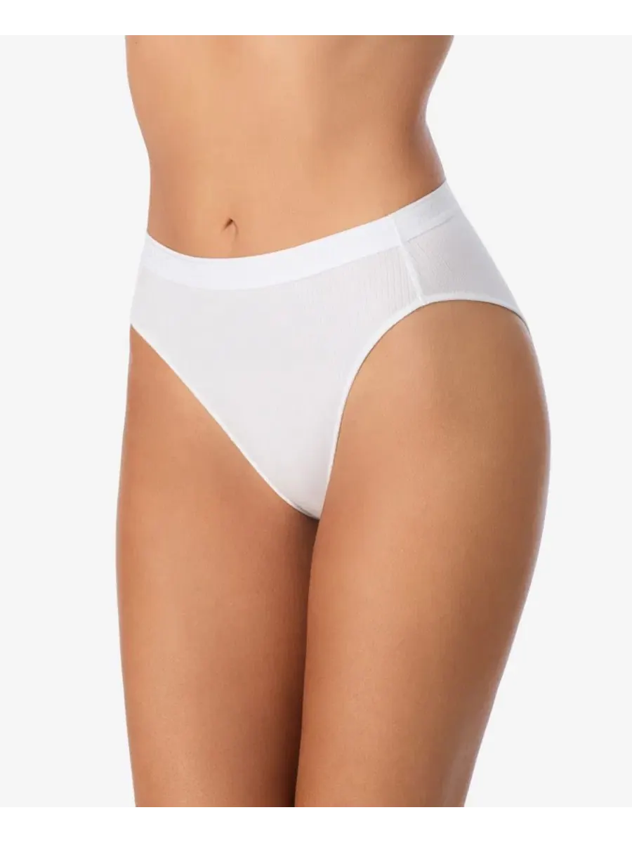 Трусы с высокой посадкой Cabana Cotton Rib On Gossamer — изображение 1 из 2, белый