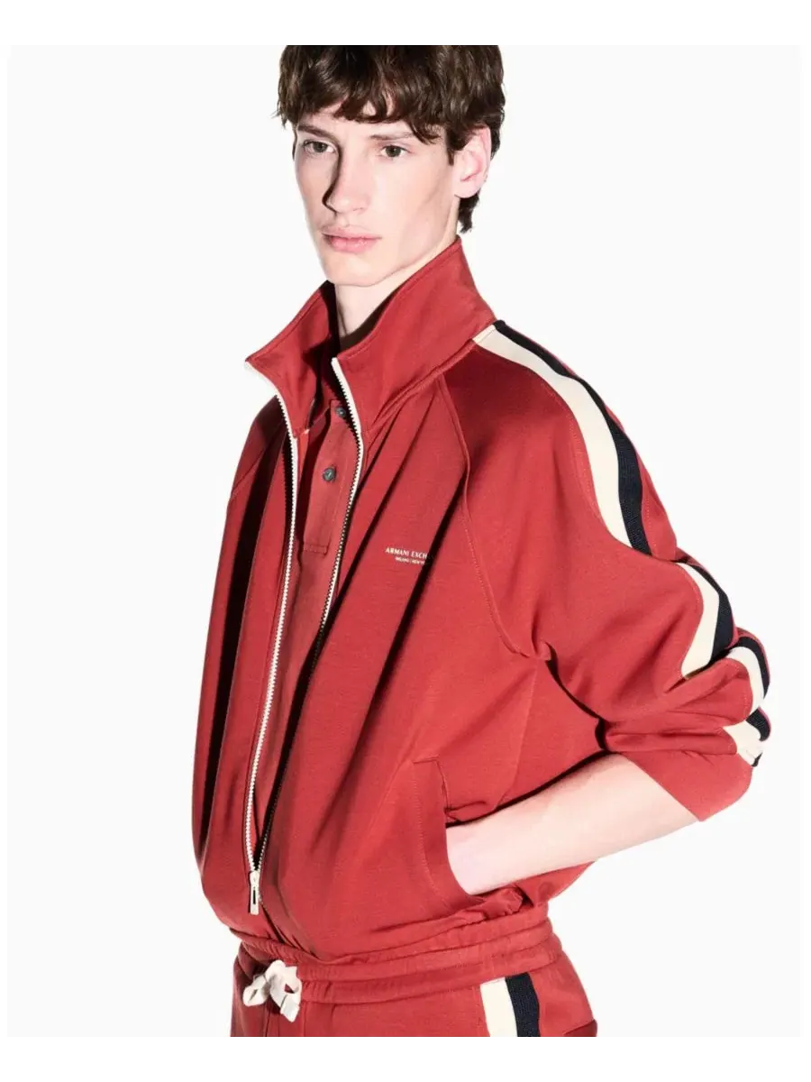 Куртка на молнии с высоким воротником Stretch Modal A|X Armani Exchange — изображение 6 из 6, босса-нова