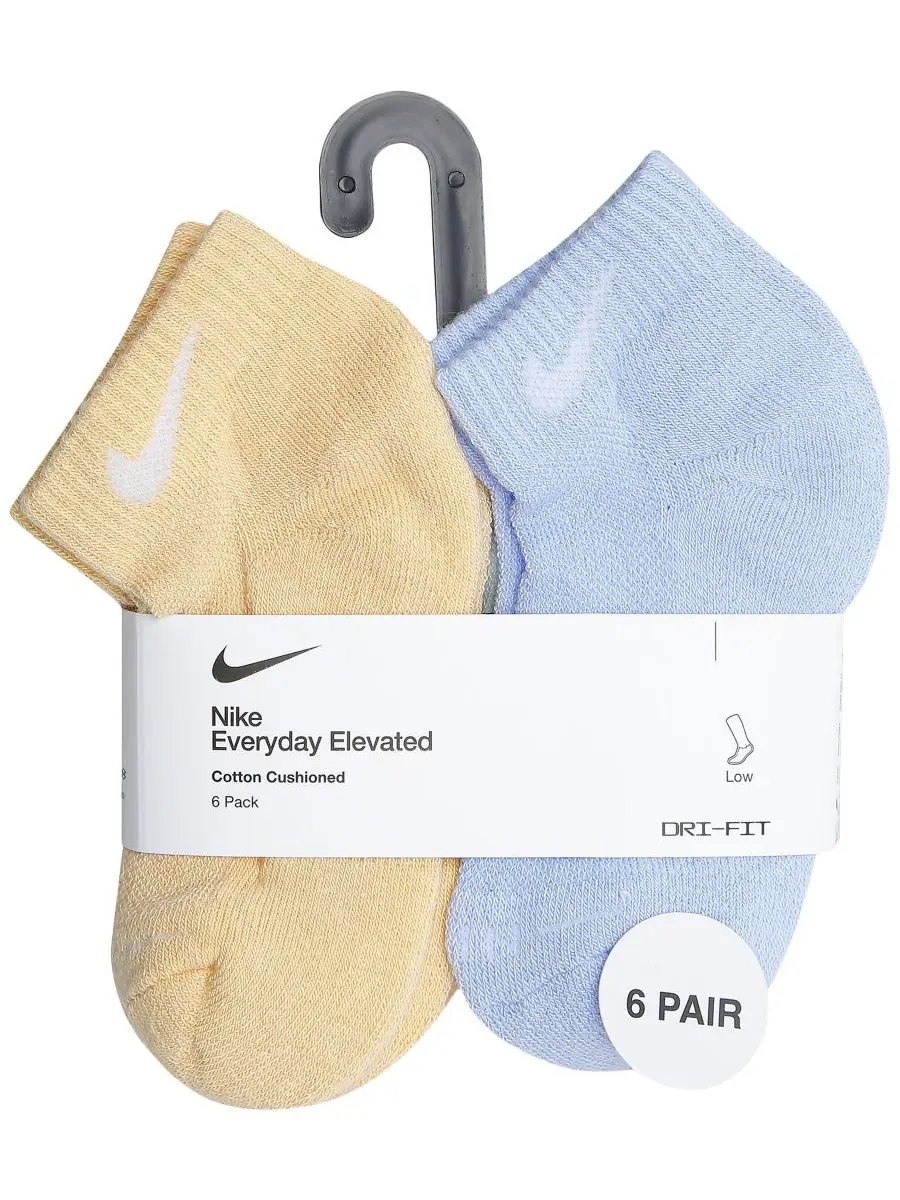 Носки низкие с технологией Dri-Fit, комплект из 6 пар Nike — изображение 3 из 3, оранжевый