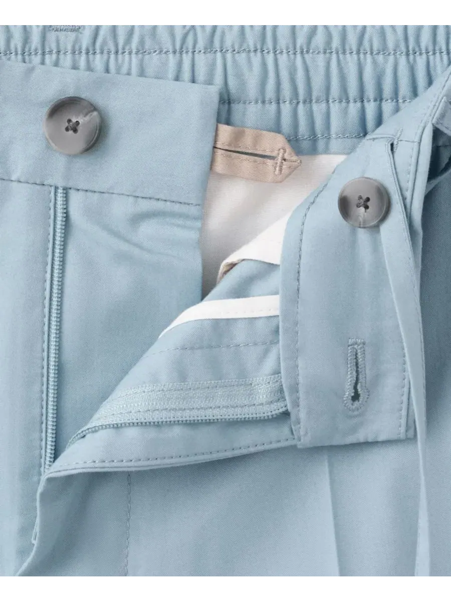 Мужские шорты-бермуды Slim Fit из хлопка и лиоцелла, длина 17 см, Mango — изображение 3 из 7, голубой зеленый
