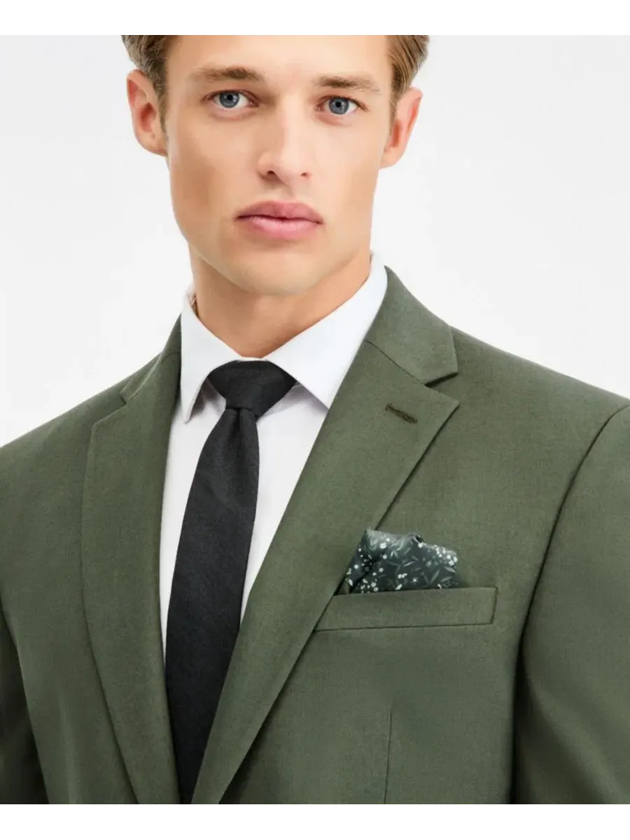 Пиджак мужской slim-fit Bar III — изображение 3 из 4, зеленый