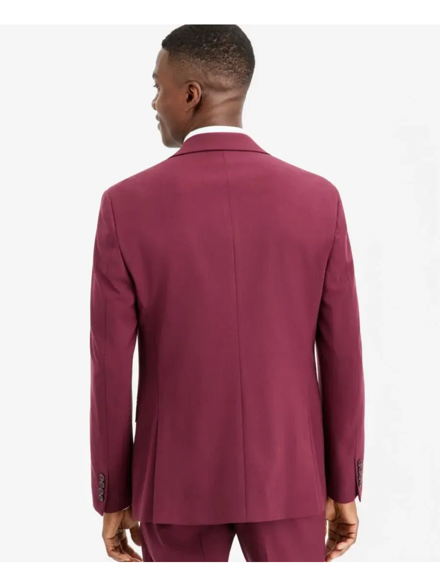 Пиджак мужской slim fit Bar III — изображение 2 из 3, бордовый