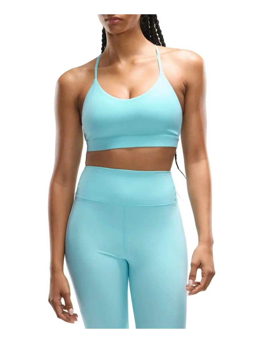 Бюстгальтер для фитнеса Peloton Cadent V-Neck Strappy Back — изображение 1 из 4, яркий голубой