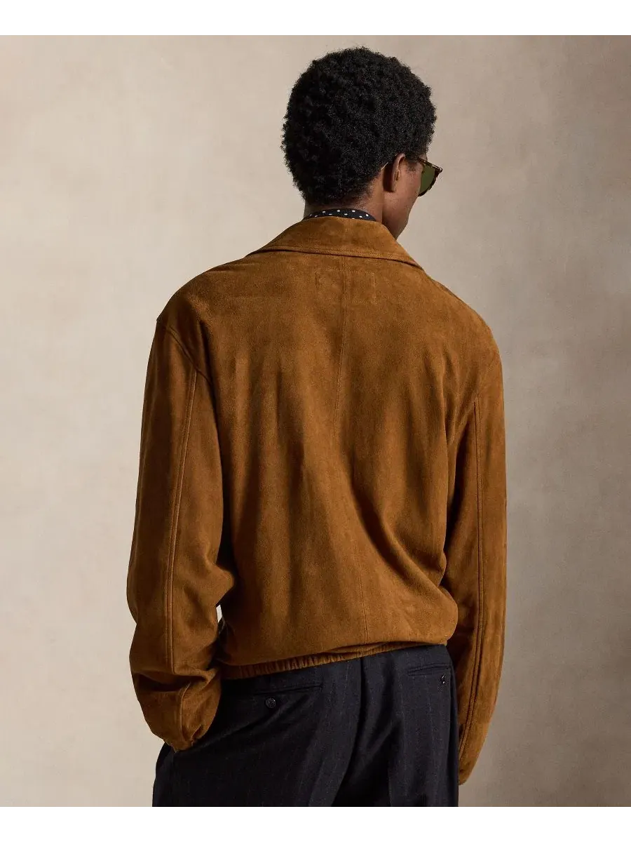 Мужская куртка из замши Bayport Polo Ralph Lauren — изображение 4 из 5, корица