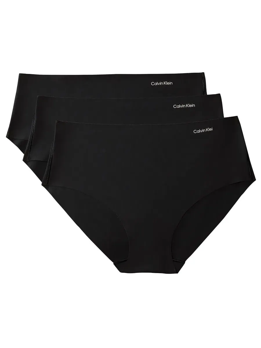 Комплект трусов-слипов с эффектом невидимости Calvin Klein — изображение 1 из 5, черный/черный/черный