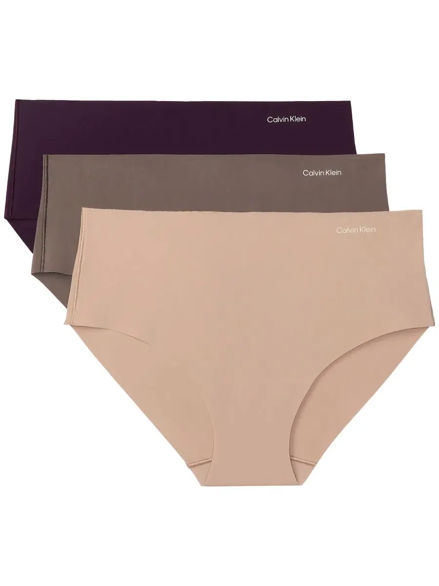 Трусы-хипстеры женские, 3 шт., модель QD5417 Calvin Klein