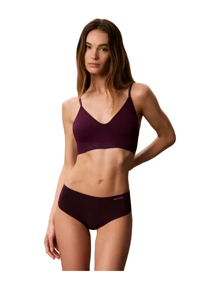 Трусы-хипстеры женские, 3 шт., модель QD5417 Calvin Klein — изображение 3 из 6, темный фиолетовый