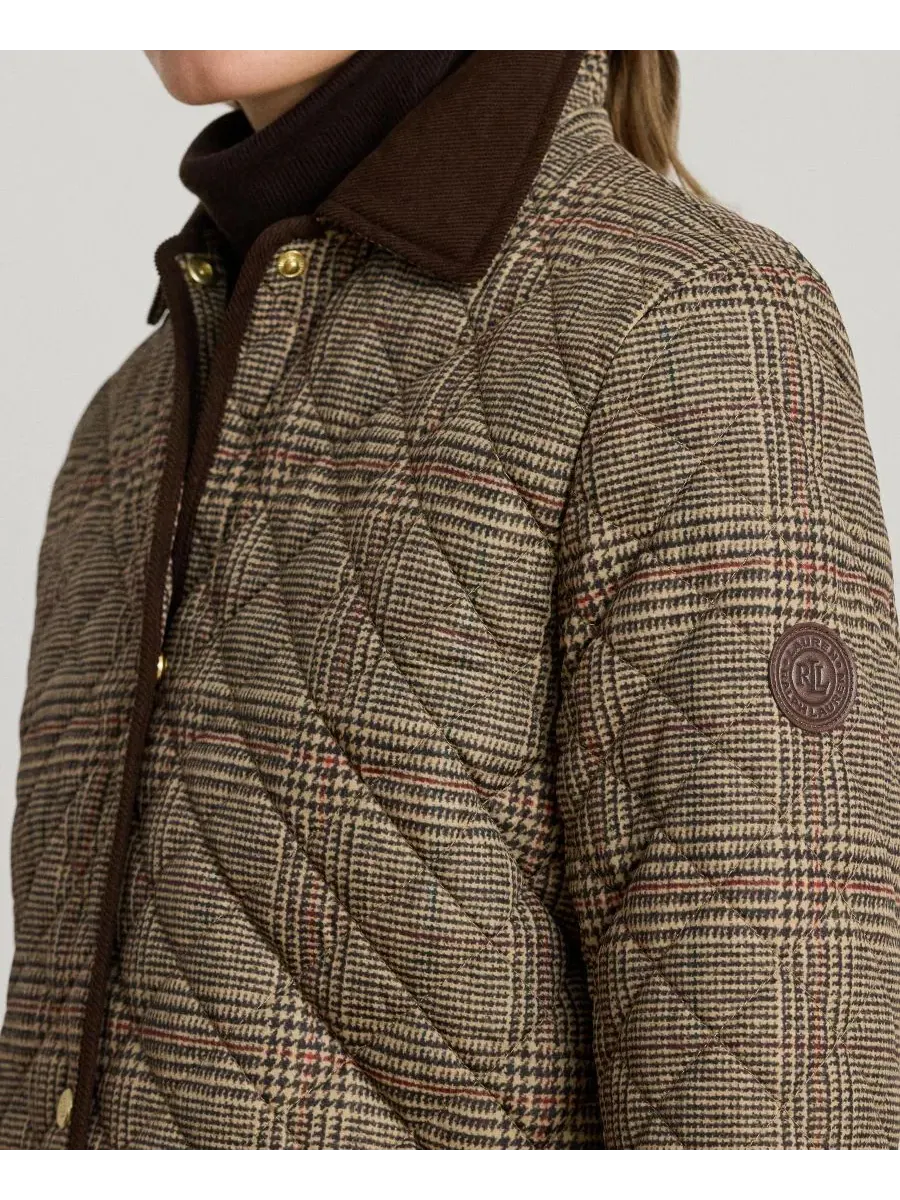 Женское пальто Diamond-Quilted Lauren Ralph Lauren, Heritage Plaid — изображение 3 из 5