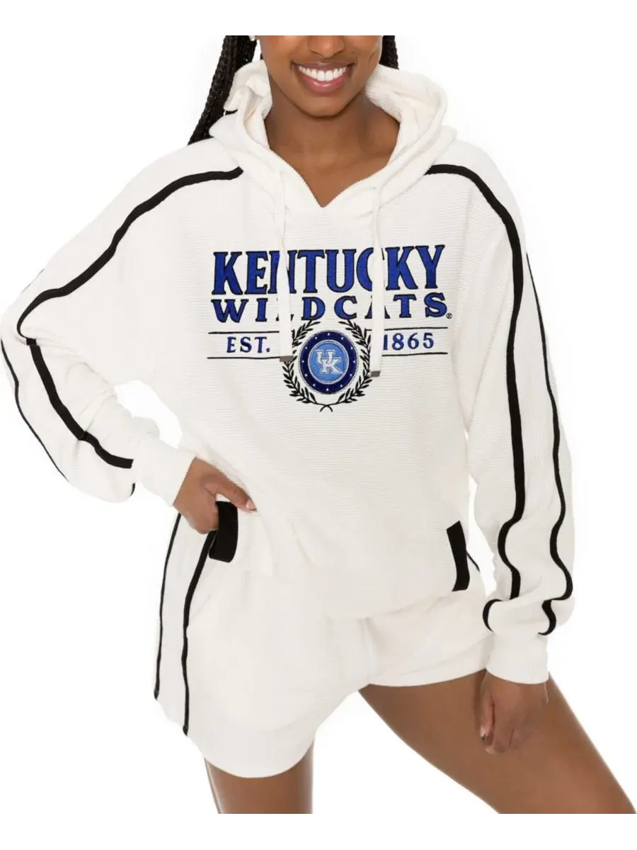 Комплект из худи и шорт с полосками, Kentucky Wildcats Down, Set, Go Gameday Couture — изображение 4 из 5, бежевый