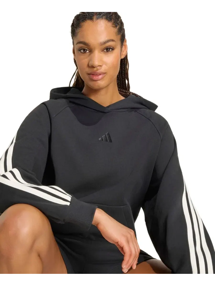 Худи с длинным рукавом adidas — изображение 3 из 5, черный/белый