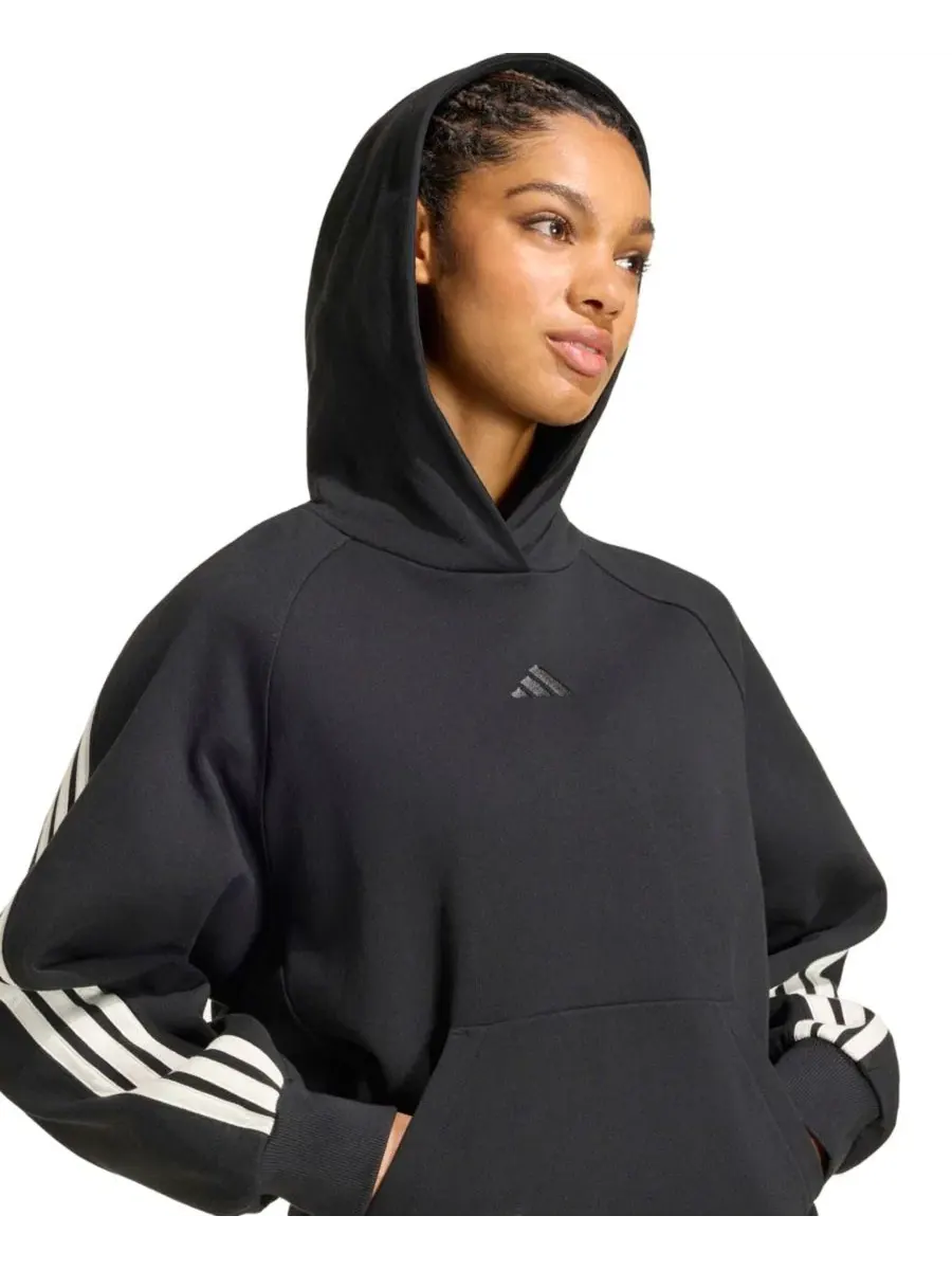 Худи с длинным рукавом adidas — изображение 4 из 5, черный/белый