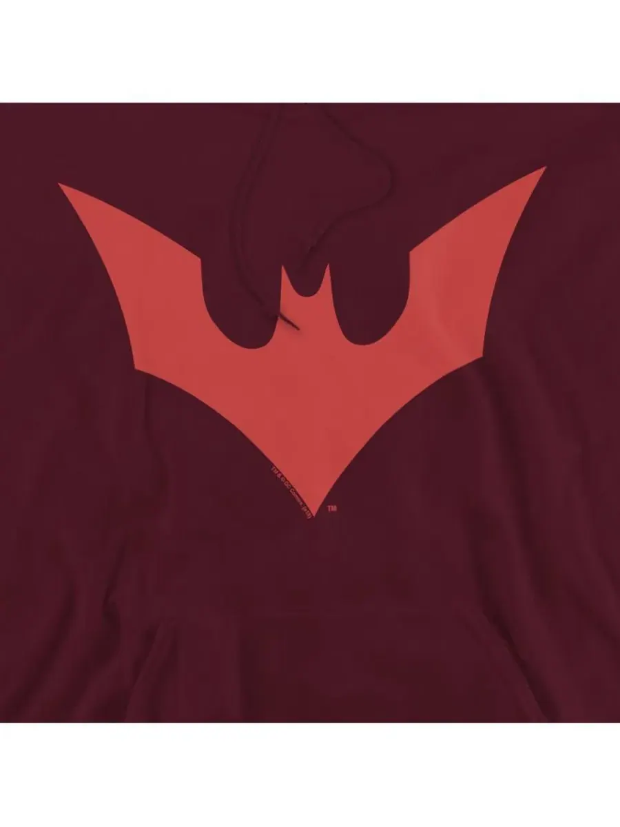 Худи с капюшоном и принтом Batman Beyond Bat Logo — изображение 2 из 3, коричневый