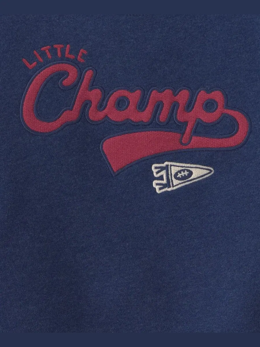 Комплект из футера с длинным рукавом Little Champ Football Carter's — изображение 4 из 6, темно-синий синий/серый