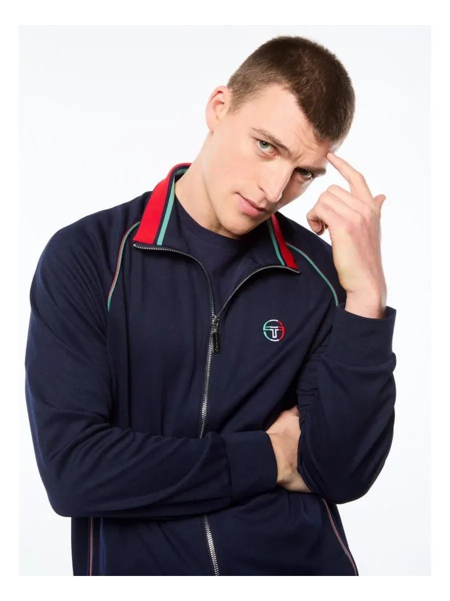 Куртка-бомбер Sergio Tacchini Eredita Track Jacket — изображение 3 из 3, синий