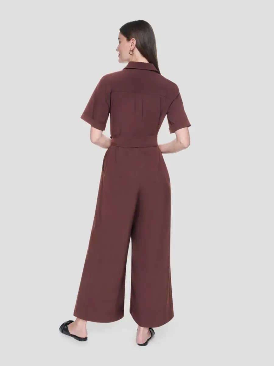 Комбинезон с коротким рукавом и широкими штанинами DKNY — изображение 5 из 5, ява