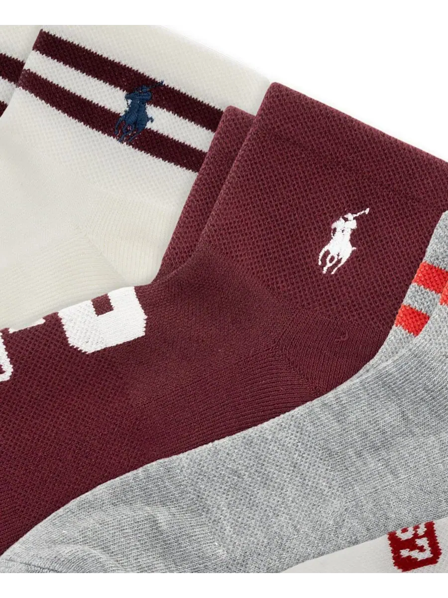 Комплект носков с рисунком P 1967 Polo Ralph Lauren — изображение 4 из 4, белый