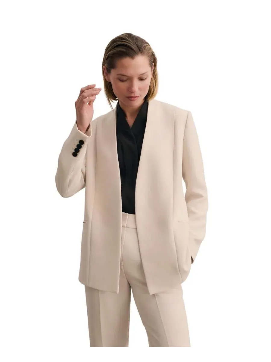 Блейзер Selsey Doppio Crepe The Fold — изображение 5 из 8, серый