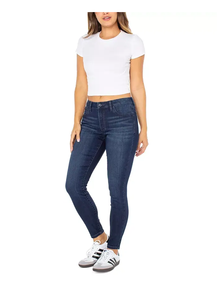 Юношеские джинсы Mid Rise Skinny с заниженной посадкой и укороченным штанином Celebrity Pink — изображение 3 из 3, розовый