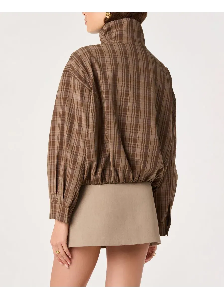 Женская куртка с воротником-стойкой Cooper ASTR the Label — изображение 4 из 4, коричневый