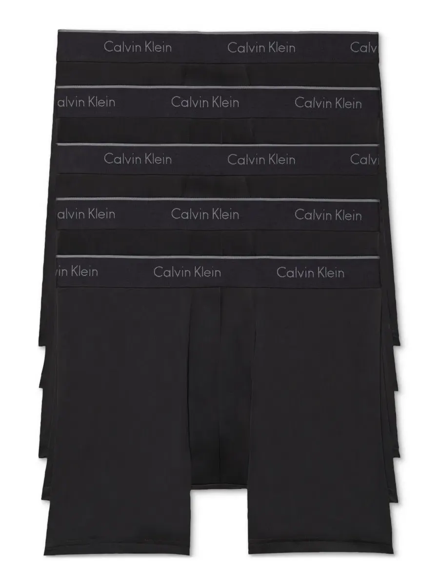 Трусы боксеры микрострейч, комплект из 5 шт Calvin Klein