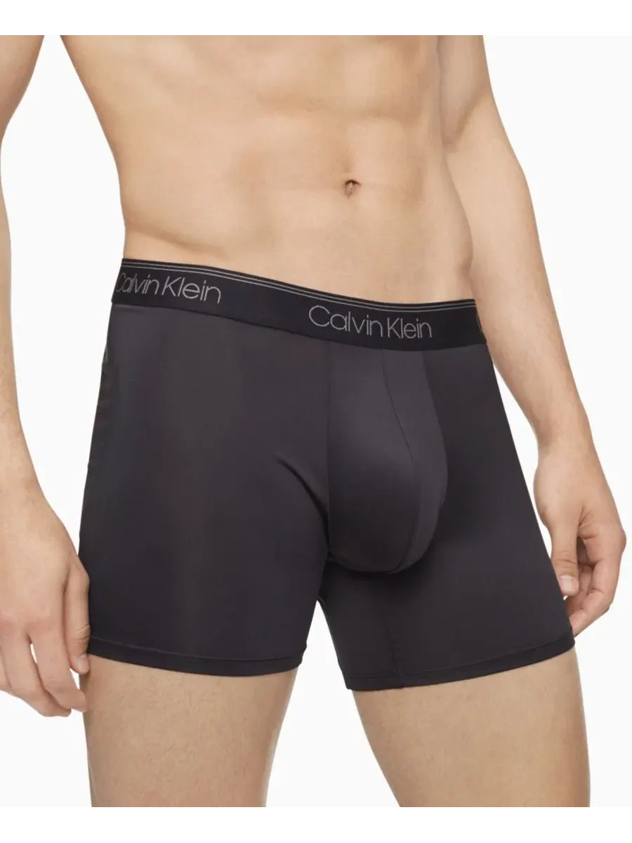 Трусы боксеры микрострейч, комплект из 5 шт Calvin Klein — изображение 4 из 4, черный