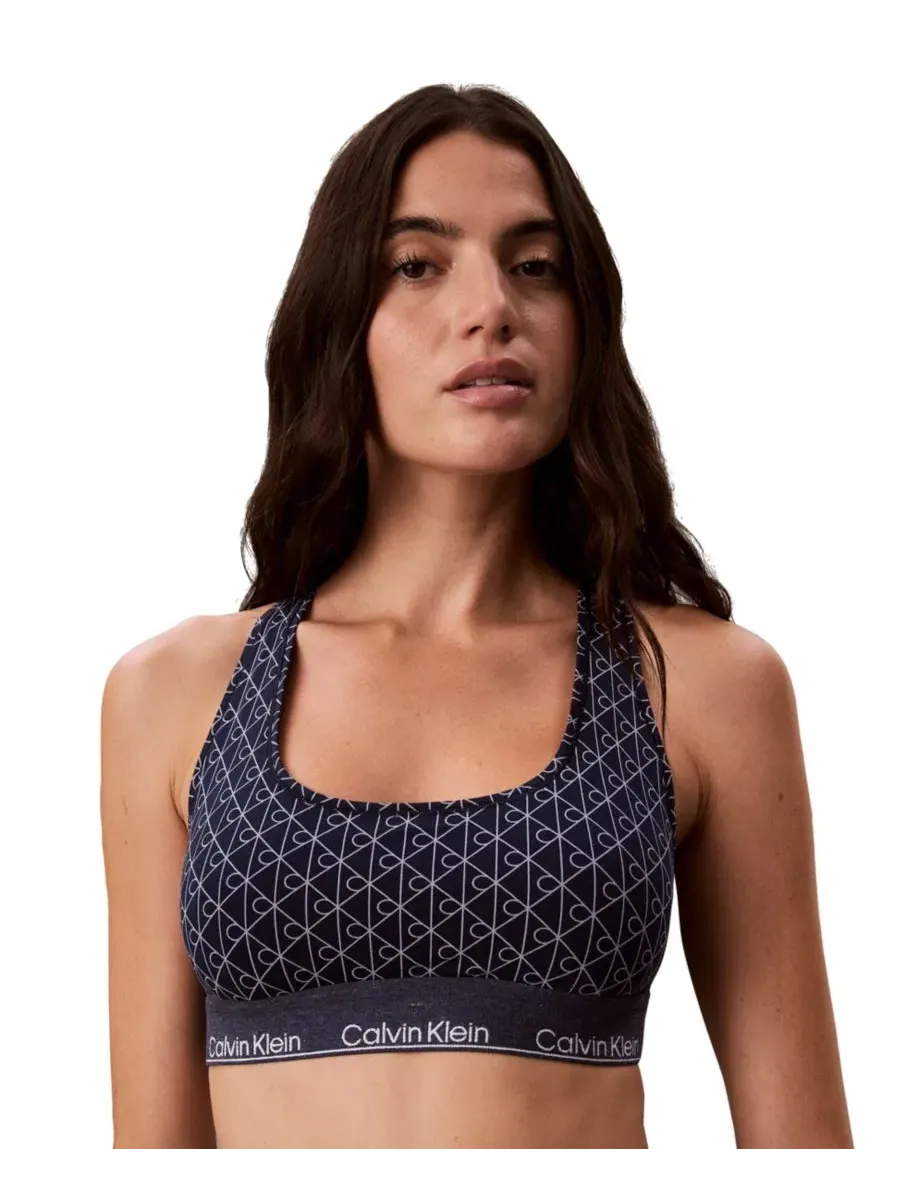 Бюстгальтер-бралетт без косточек с принтом Icon Cotton-Modal Blend Limited Edition Calvin Klein