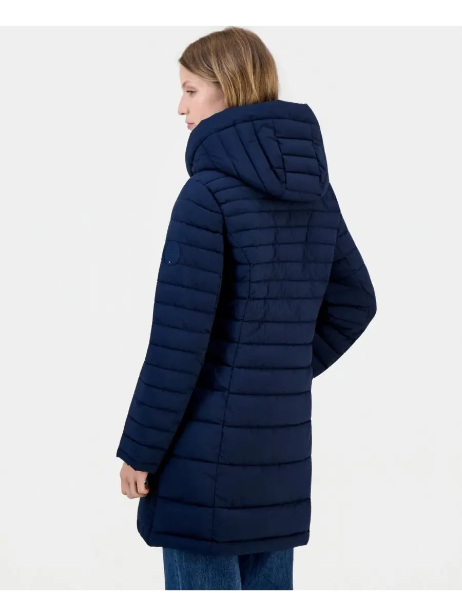 Женское пуховик-пакет с капюшоном, модель Packable Tommy Hilfiger — изображение 2 из 3, темно-синий