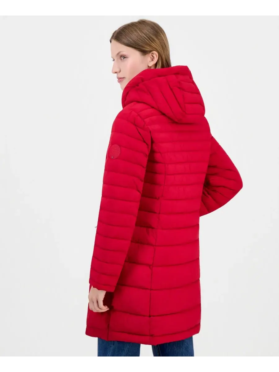 Пуховик с капюшоном, упаковываемый Tommy Hilfiger — изображение 3 из 3, красный
