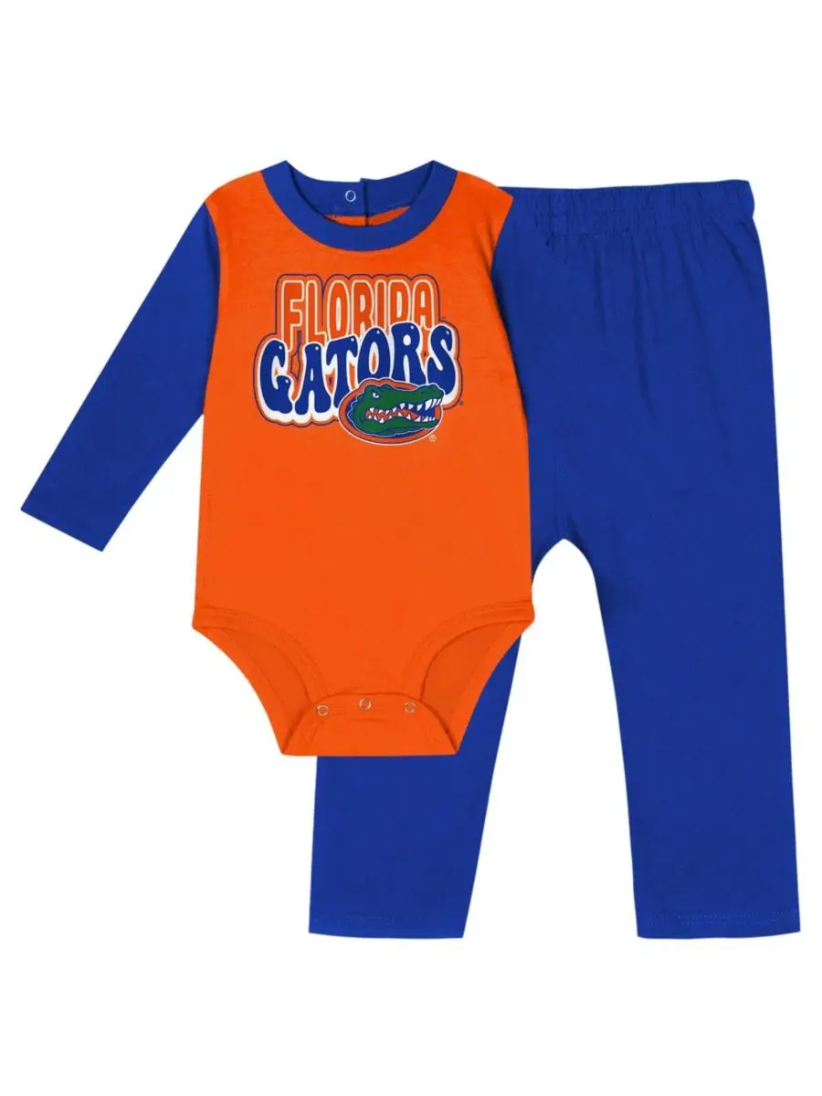 Комплект боди и штанов с длинным рукавом Florida Gators Double Up Outerstuff