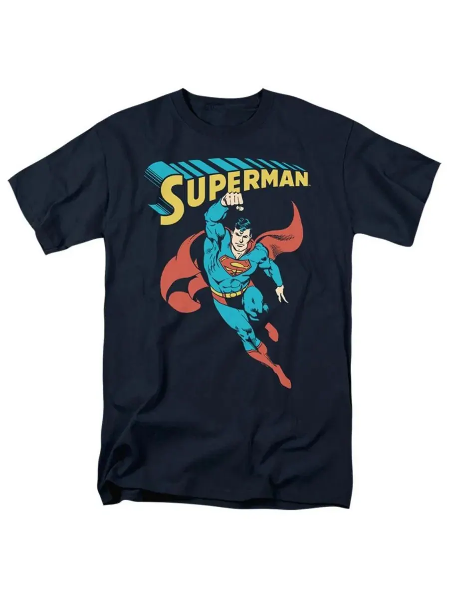 Футболка с принтом Superman — синий