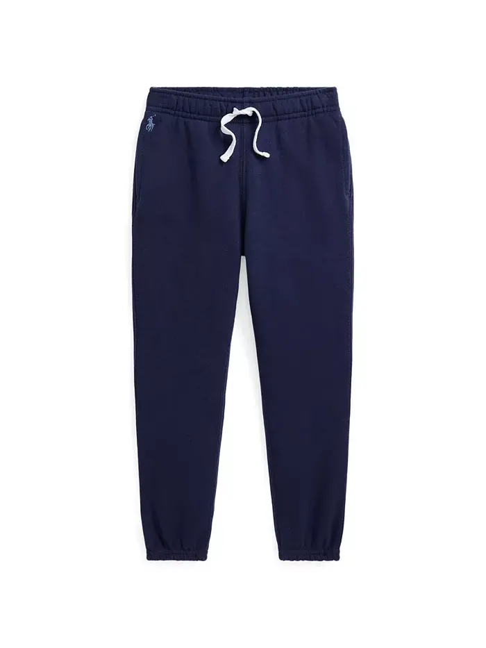 Детские и для маленьких девочек флисовые джоггеры Polo Ralph Lauren — изображение 1 из 7, синий