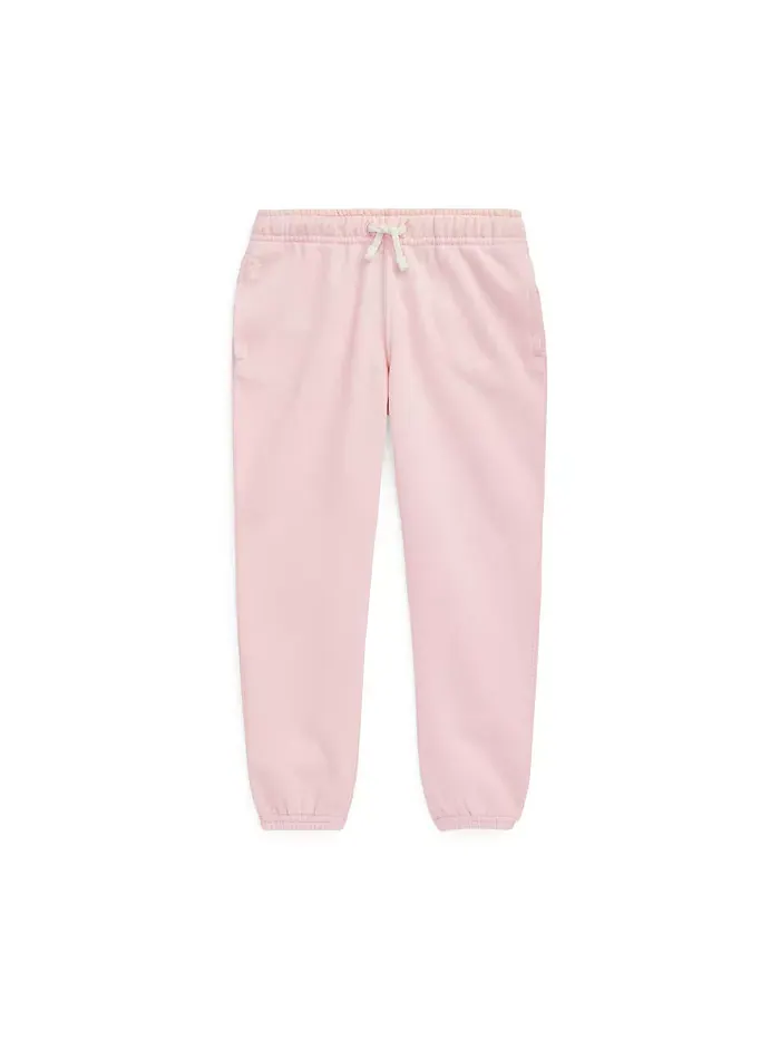 Детские и девичьи флисовые спортивные брюки Polo Ralph Lauren — изображение 2 из 6, розовый