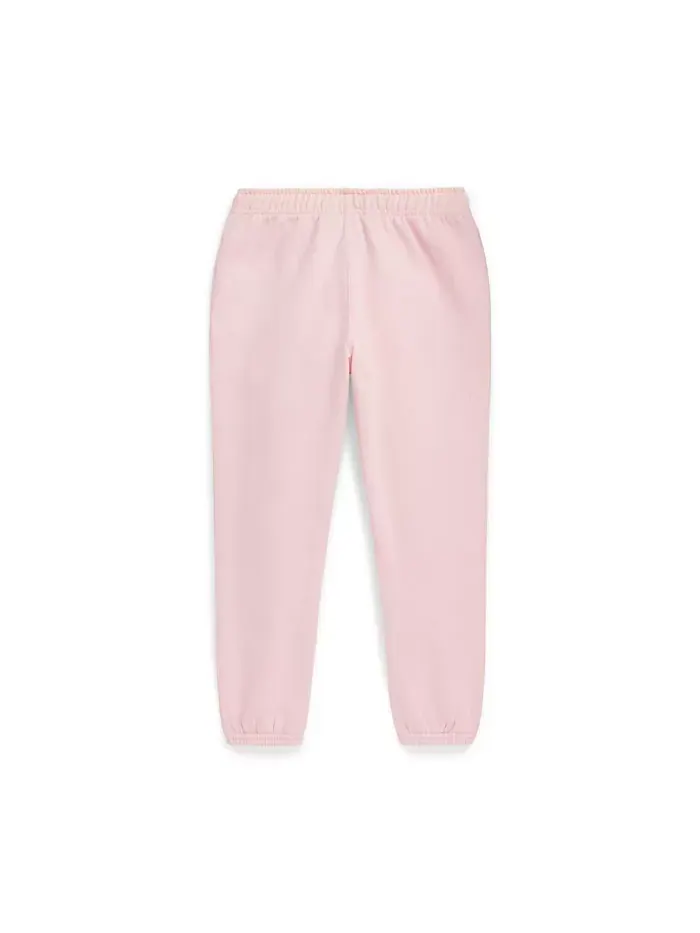 Детские и девичьи флисовые спортивные брюки Polo Ralph Lauren — изображение 3 из 6, розовый