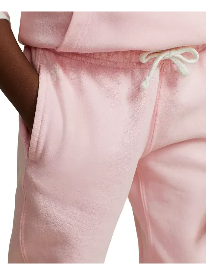Детские и для маленьких девочек флисовые джоггеры Polo Ralph Lauren — изображение 6 из 7, белый