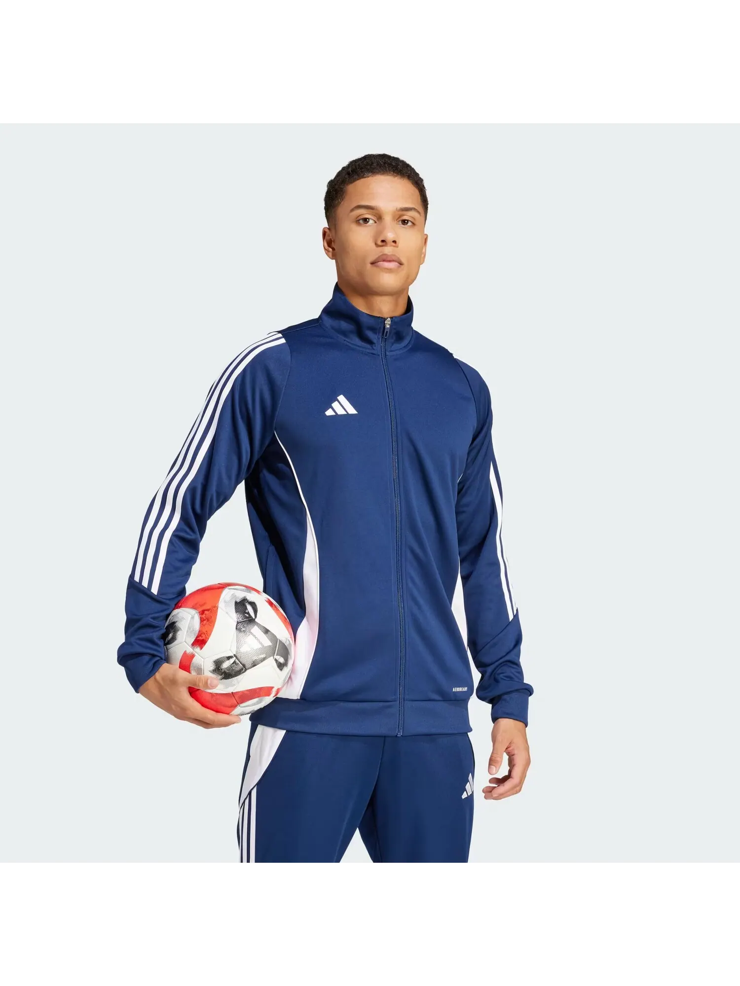 Куртка Adidas Tiro 24 Training — изображение 4 из 7, темно-синий синий/белый