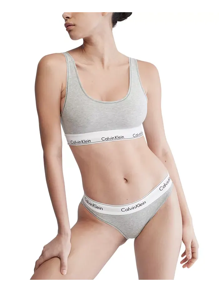 Женские бикини из современного хлопка Calvin Klein F3787 — изображение 2 из 14, серый
