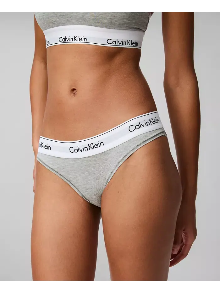 Женские бикини из современного хлопка Calvin Klein F3787 — изображение 9 из 14, серый