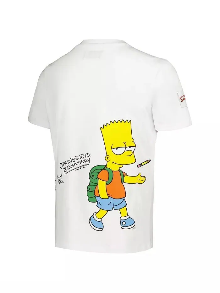 Футболка с эскизом Барта из серии Big Boys and Girls White The Simpsons Freeze Max — изображение 3 из 3
