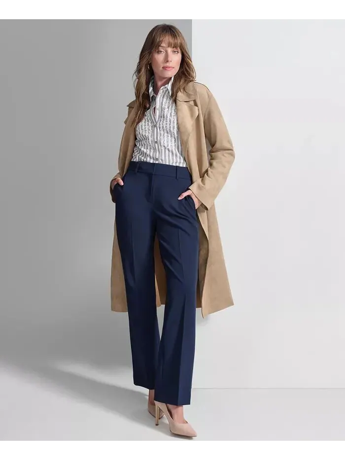 Пальто из искусственной замши, рубашка с объемным принтом и брюки Sutton Tommy Hilfiger